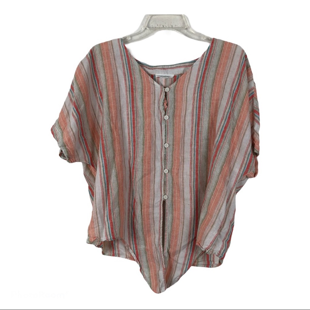 5/20 Beachlunchlounge Colorful Stripped Shirt - Picture 1 of 9